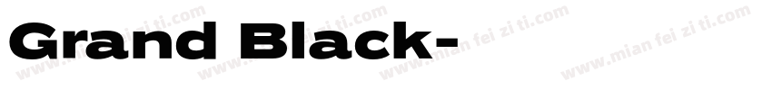 Grand Black字体转换